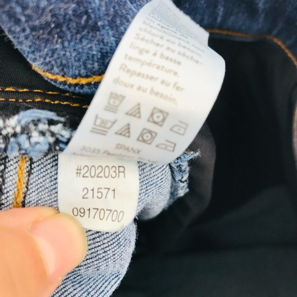 Spanx Distressed Ankle Skinny Jeans in Medium Wash Size Small - Picture 5 of 11